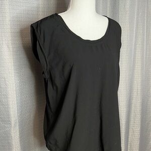 VELVET HEART BLACK RAYON LARGE BLOUSE